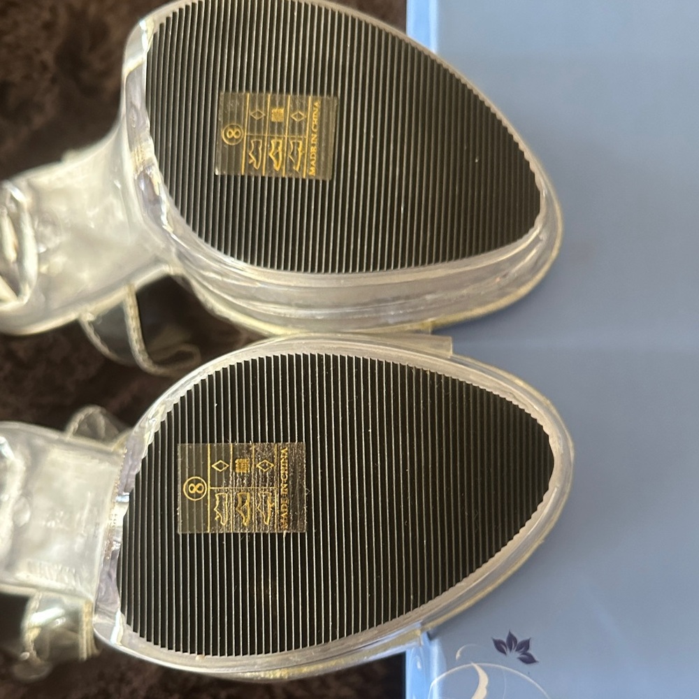 Fabulous Clear 5” High Heel Sandals - Picture 4 of 6